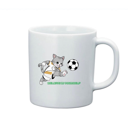 サッカーねこマグカップ