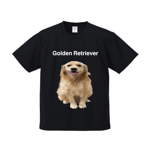 ゴールデンレトリバー ドライメッシュTシャツ
